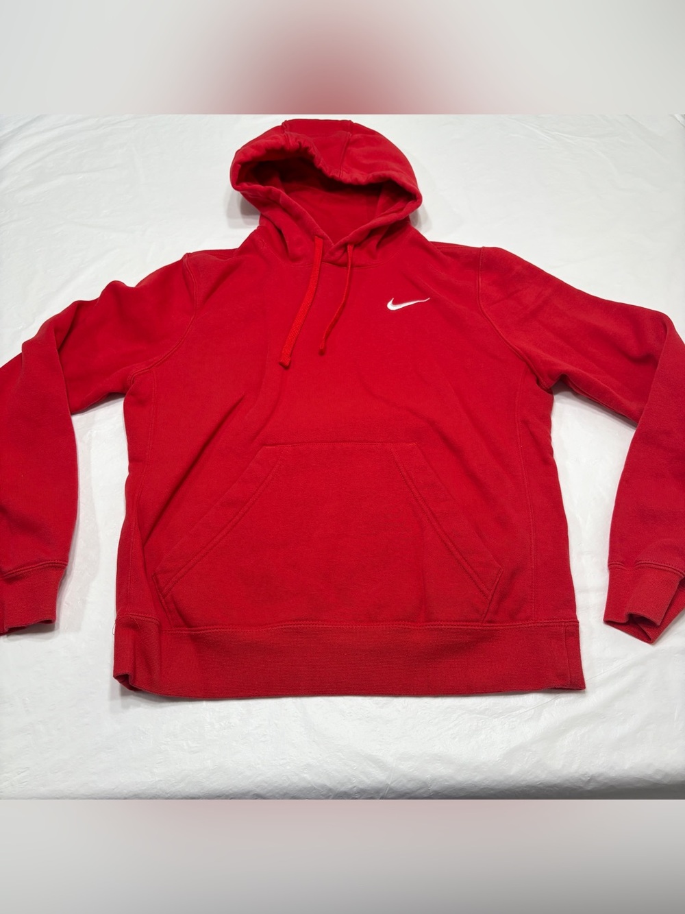 Nike Red Pullover Hoodie Sweatshirt Men’s Small